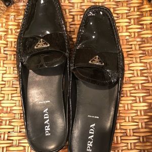Prada patent slides 40.5
